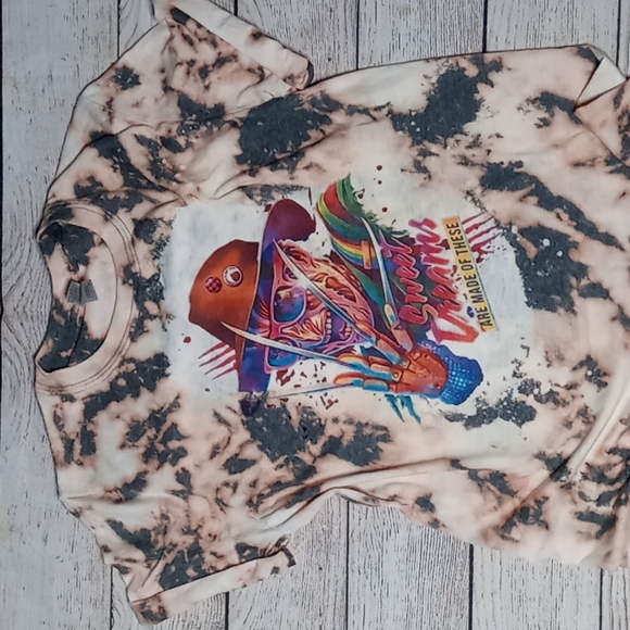 Tops - Bleached Freddy Krueger Graphic Tee